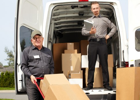 Business storage space for Heston companies with boxed stock and equipment