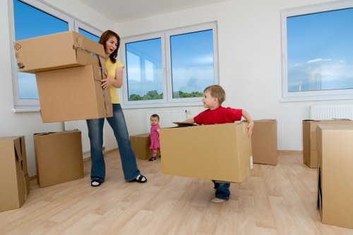 Secure storage space used for removals and storage in Heston