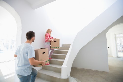 Residential street in Heston suitable for moving services