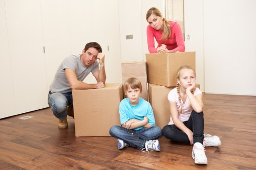 Household items safely stored in a Heston storage unit