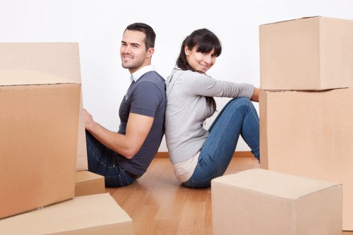 Fragile household items wrapped safely for a Heston removal service
